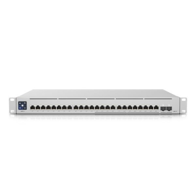 Сетевой коммутатор UBIQUITI USW-ENTERPRISE-24-POE Type L3 2xSFP+ 12x1GbE 12x2.5GbE PoE порты 24 400 Вт USW-ENTERPRISE-24-POE