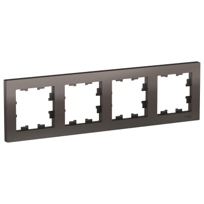 Systeme electric ATN000604 ATLASDESIGN 4-постовая РАМКА, универсальная, МОККО