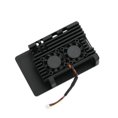 RA787 Корпус ACD Metal Aluminum Case with Four-line Double Fans for Raspberry Pi 5