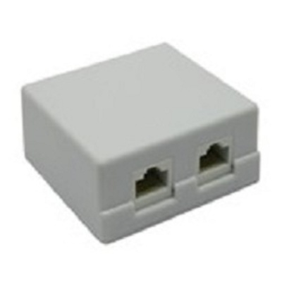 5bites LY-SB02-A Розетка  внешняя RJ-45 5e кат., 2порт.