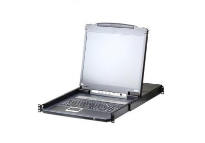 Квм переключатель ATEN 19"1-Local/Remote Share Access 16-Port PS/2-USB VGA Single Rail LCD KVM over IP switch (CL5716IN-ATA-RG)