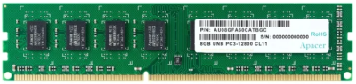 Оперативная память Apacer  DDR3   8GB  1600MHz UDIMM (PC3-12800) 1,35V (Retail) (AU08GFA60CATBGJ/DG.08G2K.KAM) (AU08GFA60CATBGJ)