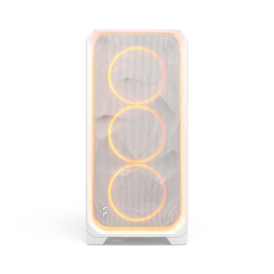 Корпус ПК без блока питания/ Case Fractal Design Meshify 3 XL Ambience Pro RGB TG Clear Tint, Full-Tower, 3x140mm ARGB, 2xUSB-A 3.2 + 1xUSB 3.2 Type-C SSI-EEB, SSI-CEB, E-ATX, ATX, mATX, mITX, White