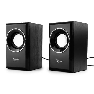 Акустич. система 2.0 Gembird SPK-204 {МДФ, черный ,2х3  Вт,USB-питание}