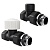 Набор термостатический прямой Royal Thermo Design 1/2"М30х1,5 (Черный)