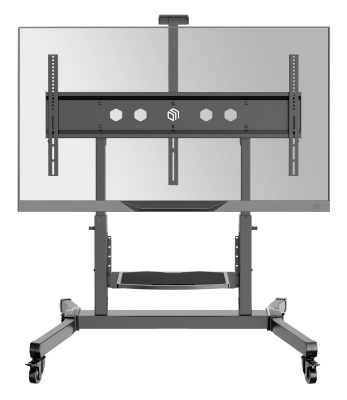 ONKRON TS1991-B черный, стойка для телевизора с кронштейном 50"-100", мобильная