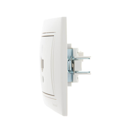 Розетка телефонная 1-м СП Mira RJ11 бел./бел. LEZARD 701-0202-137