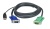 Кабель KVM  USB(тип А Male)+HDB15(Male) <->  SPHD15(Male) 1,2м., черный. ATEN 2L-5201U