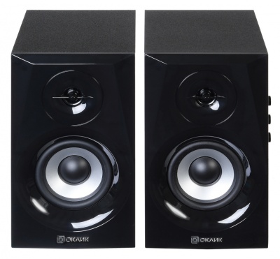 Колонки Оклик OK-166 BT 2.0 черный 40Вт BT