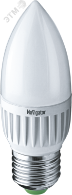 Лампа светодиодная LED 5вт E27 белый матовая свеча