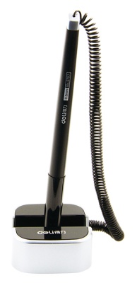 Ручка гелевая Deli E6797BLACK на подставке 0.7мм черный черные чернила