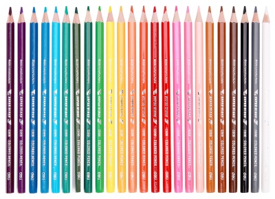 Карандаши цв. Deli EC00827 Super Wings шестигран. тополь 24цв. туба пл.