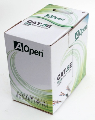 Кабель Aopen/Qust  Light UTP 4 пары кат.5е (бухта 305м) p/n: ANC514-40