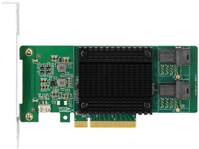 Сетевой адаптер PCIe3.0 x8 to Dual-port U.2 NVMe (Marvell 88NR2241) LR-LINK