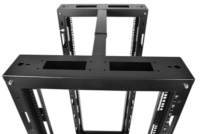 Стойка телекоммуникационная универсальная 33U двухрамная, цвет черный (СТК-33.2-9005)