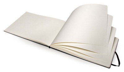 Блокнот для акварели Moleskine CLASSIC WATERCOLOUR NOTEBOOK ARTMM803 90x140мм 60стр. твердая обложка черный