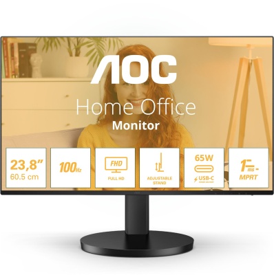Монитор AOC 27" 27B3CF2 черный IPS LED 4ms 16:9 HDMI матовая HAS Piv 1300:1 250cd 178гр/178гр 1920x1080 100Hz FHD USB 5.6кг