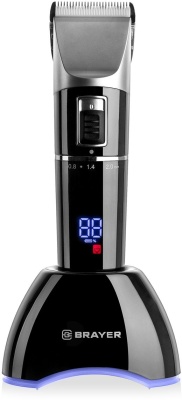 Машинка для стрижки Brayer 3402BR черный (насадок в компл:4шт)