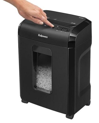Шредер Fellowes PowerShred 10M (секр.P-5)/перекрестный/10лист./30лтр./скобы/пл.карты