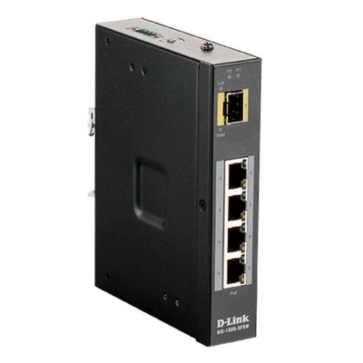 Коммутатор D-Link DIS-100G-5PSW/A1A 4G 1SFP 4PoE+ 120W неуправляемый