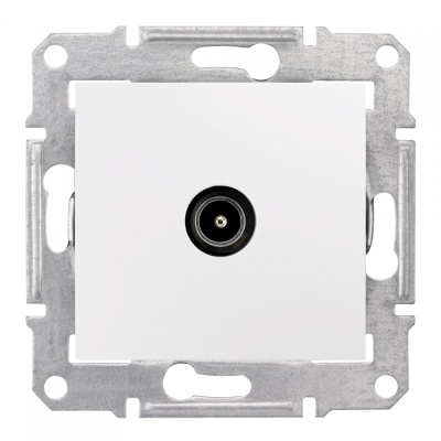 Sedna Розетка телевизионная TV оконечная 1дБ в рамку белая