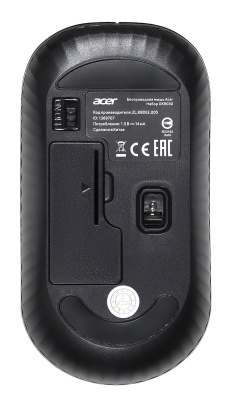 Клавиатура + мышь Acer OKR030 клав:черный мышь:черный USB беспроводная slim