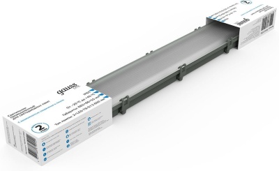 Светильник Gauss Lite СПП-Т8-G13 серый прямоугольный (909437260)