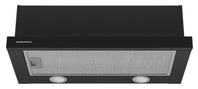 Вытяжка встраиваемая Maunfeld VS Light 60 черный управление: кулисные переключатели (1 мотор)