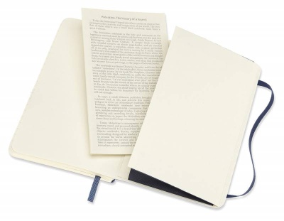 Блокнот Moleskine CLASSIC SOFT QP611B20 Pocket 90x140мм 192стр. линейка мягкая обложка синий сапфир
