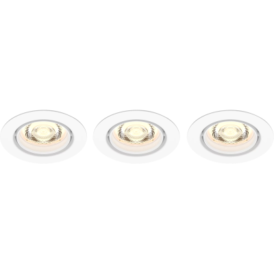 Встраиваемый светильник Philips Philips IMPALA WGDIM SL264 RD 068 6W 27K WH 3PK (929002663633)