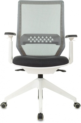 Кресло Бюрократ MC-W611NL серый TW-04 38-417 сетка/ткань крестов.4-луч. пластик пластик белый