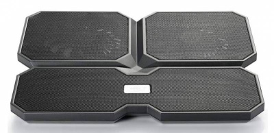Подставка для ноутбука Deepcool MULTI CORE X6 (MULTICOREX6) 15.6"380x295x24мм 24дБ 2xUSB 4x 900г черный