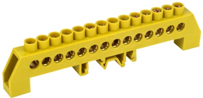 Iek YNN10-812-14DP-K05 Шина PE "земля" в комб DIN-изол"Стойка" ШНИ-8х12-14-КС-Ж ИЭК