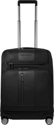 Чемодан Piquadro BRIEF2 (BV6271BR2/N) 40x55x20см 38л. 2.93кг. нейлон/натур.кожа черный