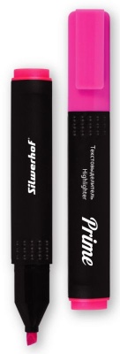 Текстовыделитель Silwerhof Prime 108031-08 скошенный пиш. наконечник 1-4мм розовый коробка