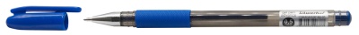 Ручка гелев. Silwerhof Advance (026182-01) d=0.5мм синие кор.карт. линия 0.3мм резин. манжета