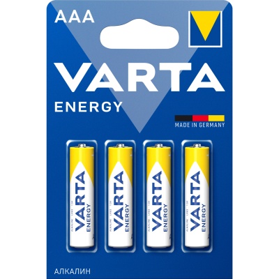 Батарейка Varta ENERGY LR03 AAA BL4 Alkaline 1.5V (4103) (4/40/200) Varta ENERGY LR03 AAA (04103213414)