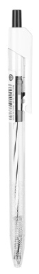 Ручка шариковая Deli EQ24-BK авт. 0.7мм прозрачный черные чернила