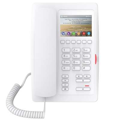 H5 белый для отелей, 1 SIP линия, цветной экран, USB