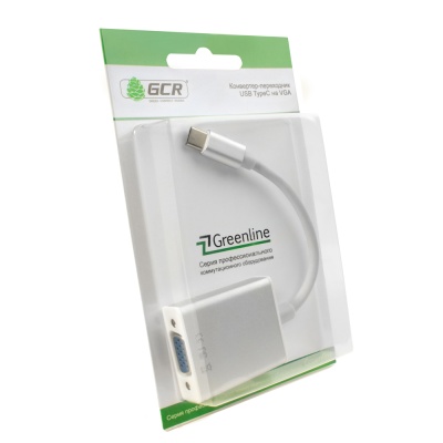 Greenconnect Переходник USB TypeC > VGA 15F Greenconnect серия Greenline, GCR-UTC2VGA Greenconnect USB TypeC > VGA 15F Greenconnect серия Greenline (GCR-UTC2VGA)