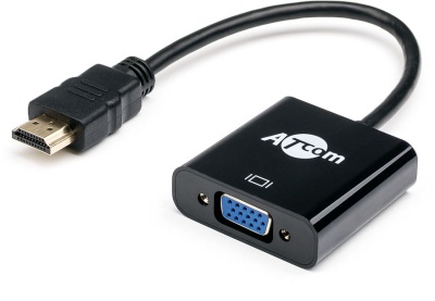 Переходник 0.1 m HDMI => Vga ATcom HDMI (m) - VGA (f) 0.1 м (AT1013)