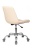 Кресло Бюрократ CH-350SL светло-бежевый искусст.кожа/ткань крестовина металл хром
