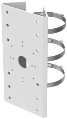 Крепление на столб, белое, нержавеющая сталь, 127×46×250мм Hikvision DS-1275ZJ-SUS