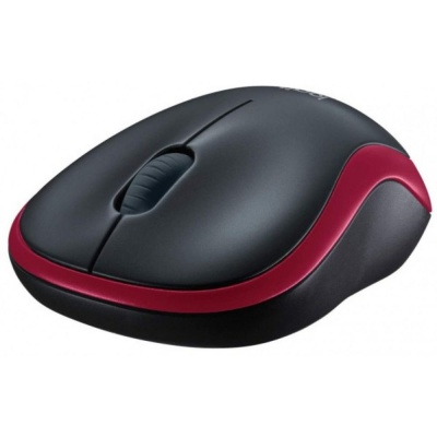 Мышь беспроводная Logitech M185 Red красная, оптическая, 1000dpi, 2.4GHz, USB-ресивер Logitech Unifying®