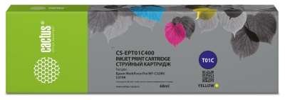 Картридж струйный Cactus CS-EPT01C400 T01C желтый (68мл) для Epson WF Pro WF-C529RDTW/C579RD2TWF/C579RDTWF Pro