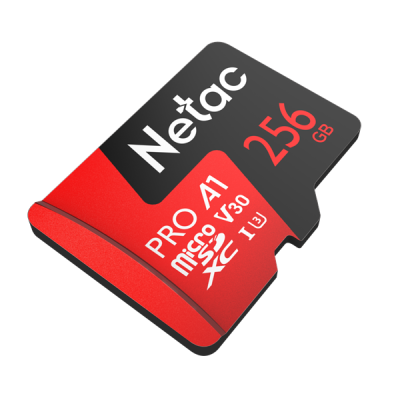 Флеш карта microSDHC 256Gb Class10 Netac NT02P500PRO-256G-R P500 Extreme Pro + adapter