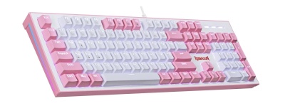 Redragon Механическая клавиатура Hades RU,бело-розовая,тихая,104 кн._3