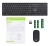 Клавиатура + мышь Acer OKR030 клав:черный мышь:черный USB беспроводная slim