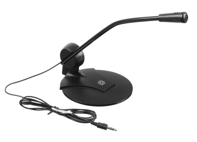 Микрофон проводной Оклик MP-M009B 1.8м черный