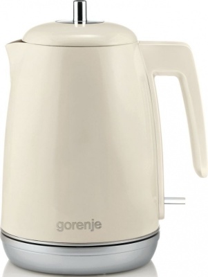 Чайник электрический Gorenje K15RL 1.7л. 2200Вт бежевый (корпус: металл/пластик)